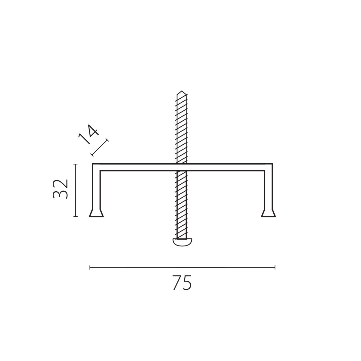 Фиксирующая скоба для 2-контактных встраиваемых треков 50102X, 50103X Barra Lightstar 501000 в Санкт-Петербурге