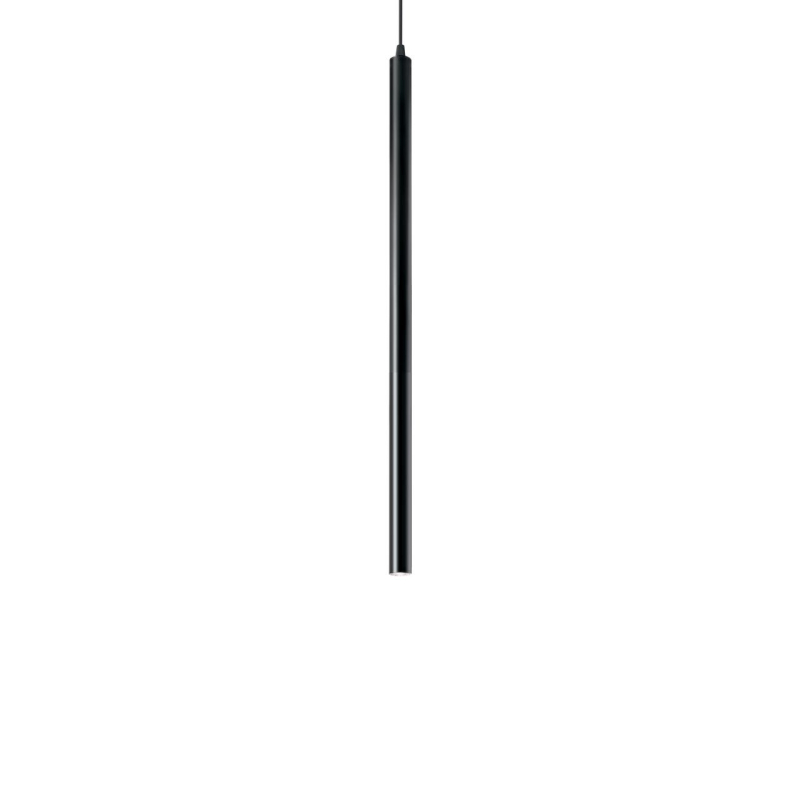 Подвесной светодиодный светильник Ideal Lux Ultrathin SP1 Small Round Nero 156699 в Санкт-Петербурге