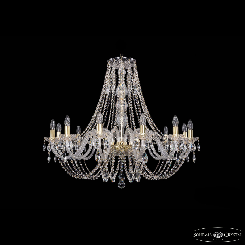 Подвесная люстра Bohemia Ivele Crystal 1406/12/360/h-90 G в Санкт-Петербурге