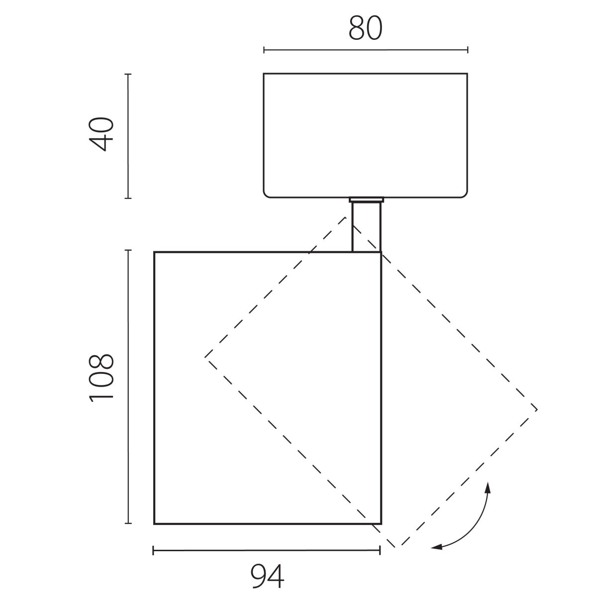 Накладной светильник Lightstar Alta Base A5437SO в Санкт-Петербурге