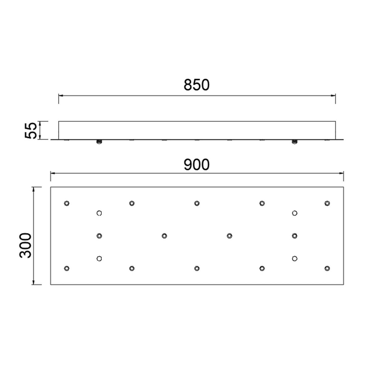 Основание потолочное 14L Mantra Modular Light Florones 9393 в Санкт-Петербурге
