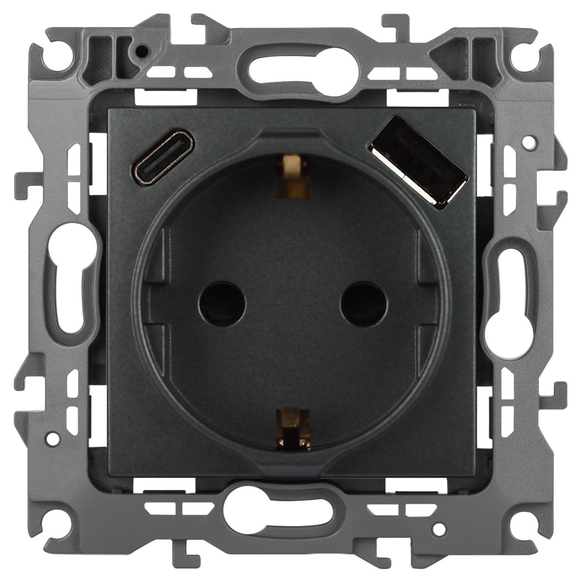 Розетка со шторками с USB type-A+C Эра 12-4108-12 Б0067700 в Санкт-Петербурге