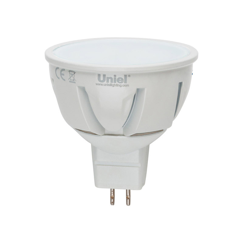 Лампа светодиодная (UL-00000696) Uniel GU5.3 5W 3000K матовая LED-JCDR-5W/WW/GU5.3/FR/DIM в Санкт-Петербурге