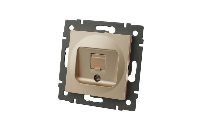 Механизм компьютерной розетки Arlight SCT-MPC1-PL-GD-V (RJ-45, CAT6) 049849 в Санкт-Петербурге