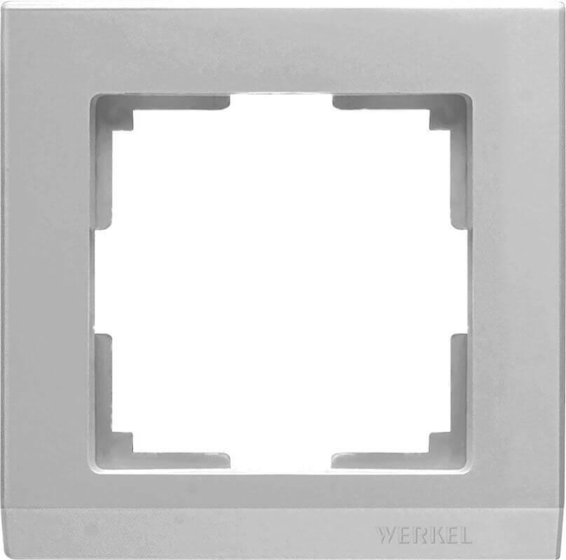 Рамка Werkel Stark на 1 пост серебряный WL04-Frame-01 4690389063688 в Санкт-Петербурге