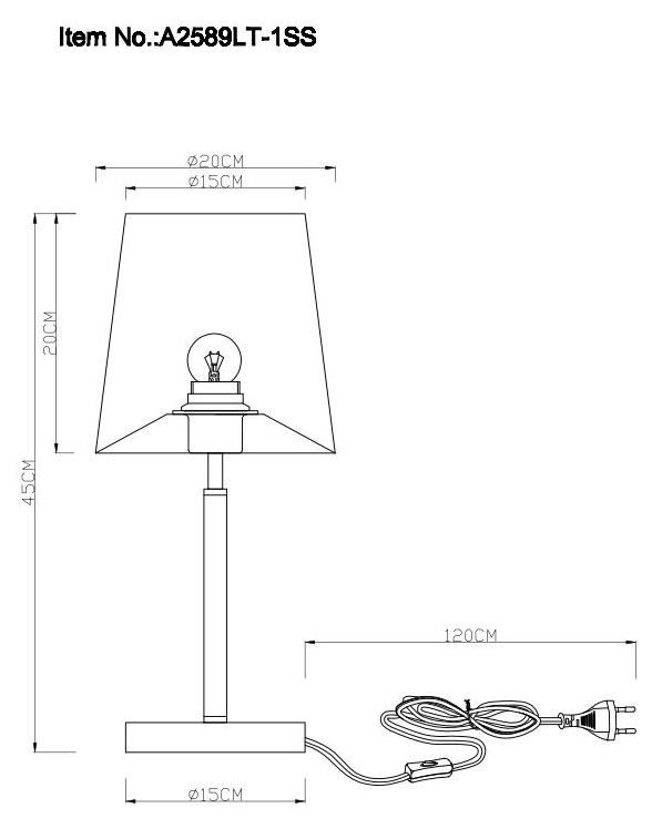 Настольная лампа Arte Lamp RODOS A2589LT-1SS в #REGION_NAME_DECLINE_PP#