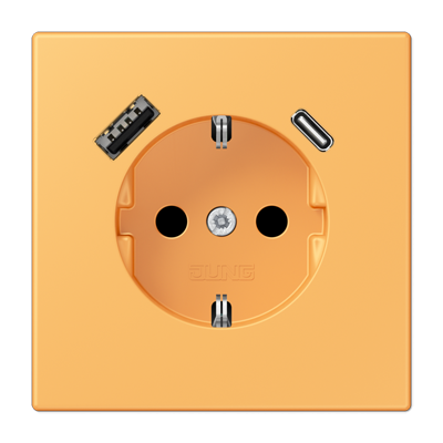 Розетка 2K+З USB Typ AC Jung LC1520-15CA254 в Санкт-Петербурге