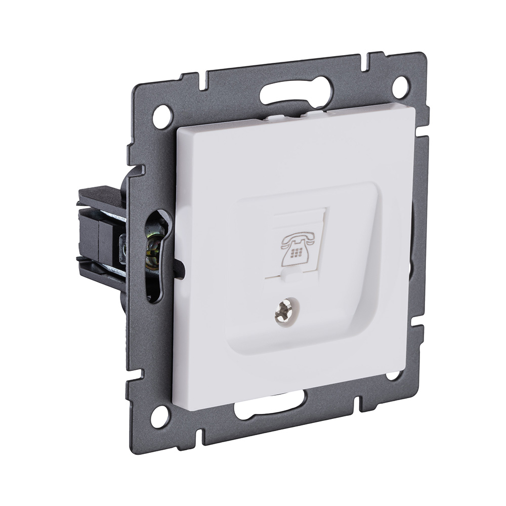 Розетка Ethernet RJ45 Cat.6, белый матовый Kollinger REA-018WM для Aspekt, Eleganz, Reflex в #REGION_NAME_DECLINE_PP#