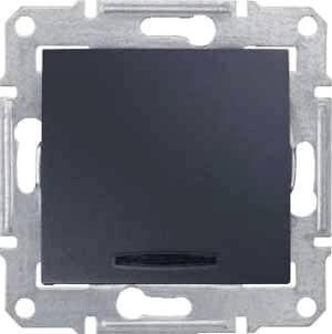 Переключатель кнопочный с синей подсветкой Schneider Electric Sedna 10A 250V SDN1520170 в Санкт-Петербурге