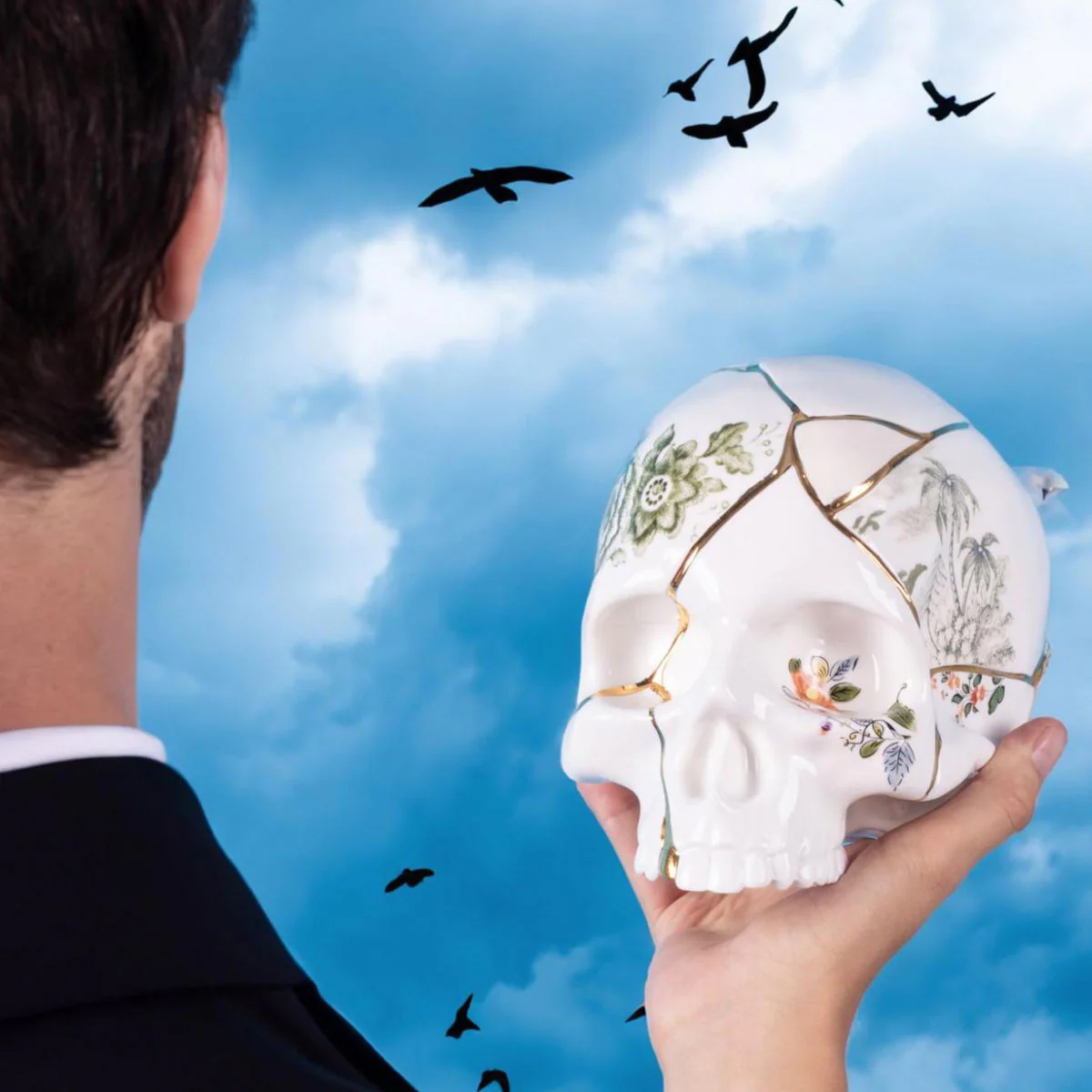Статуэтка Skull Seletti Kintsugi 9943 в Санкт-Петербурге