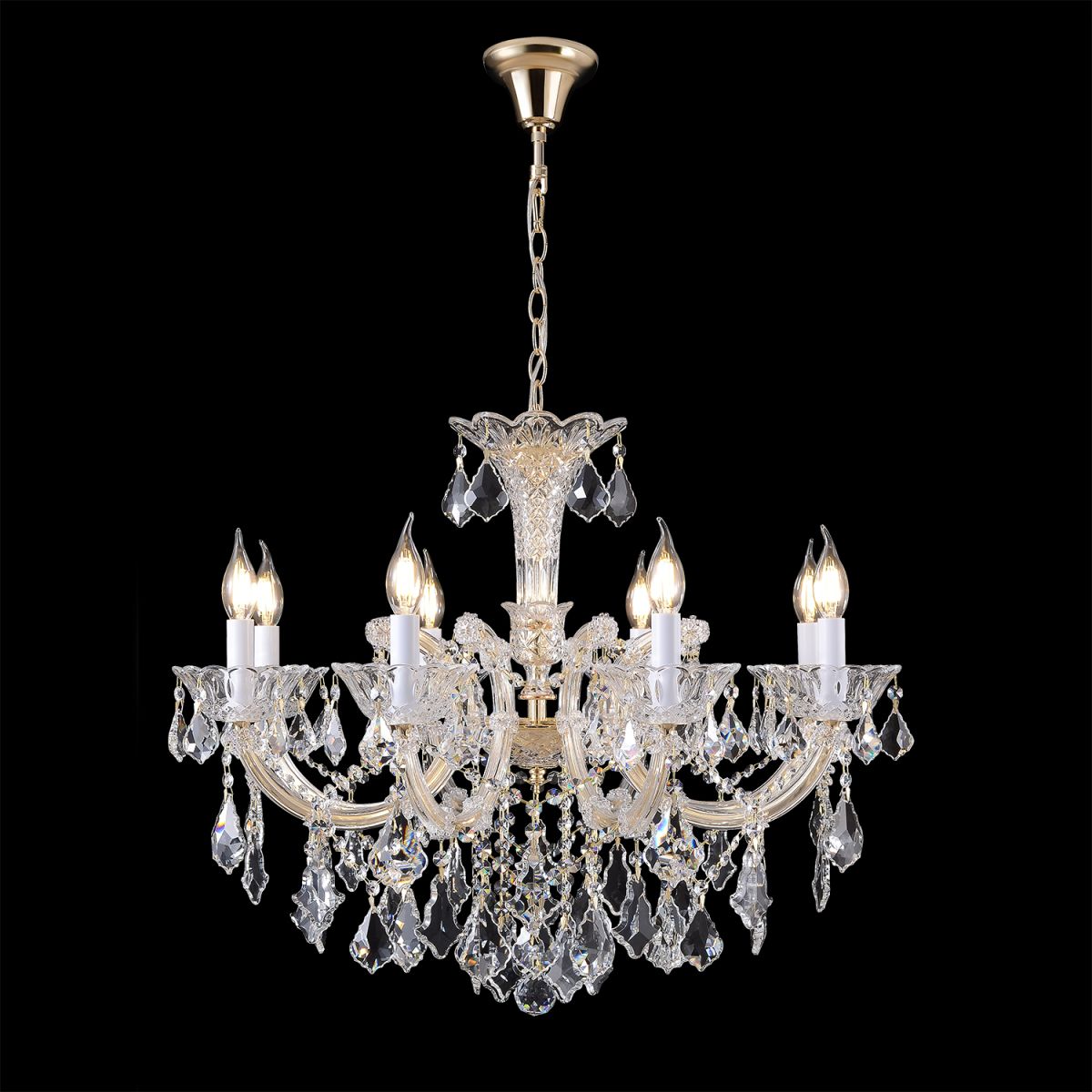 Подвесная люстра Crystal Lux CRISTELLE SP8 GOLD в Санкт-Петербурге