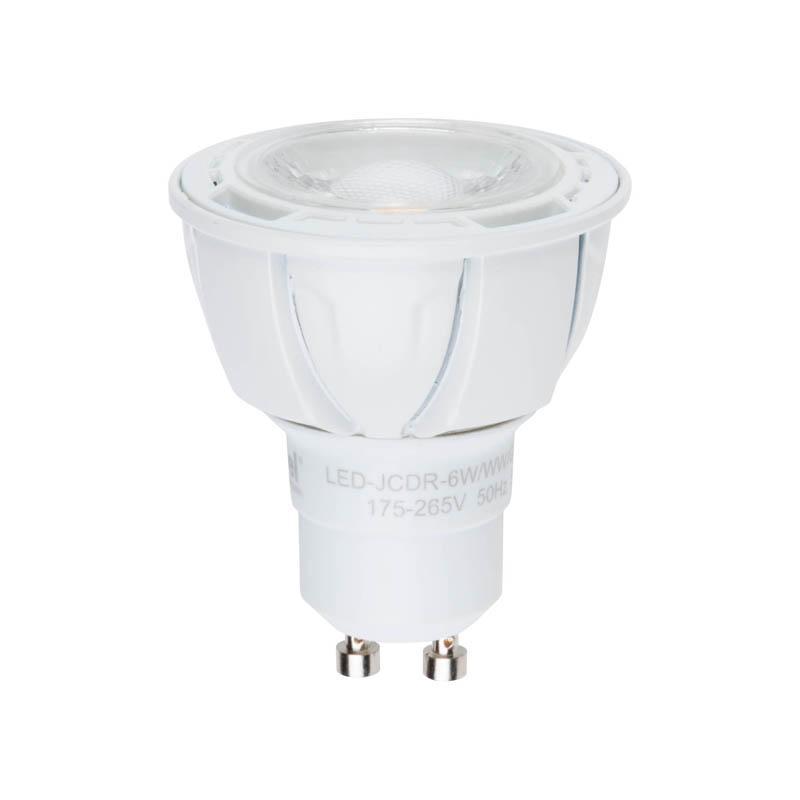Лампа светодиодная (07907) Uniel GU10 6W 4500K JCDR матовая LED-JCDR-6W/NW/GU10/FR/38D ALP01WH в Санкт-Петербурге