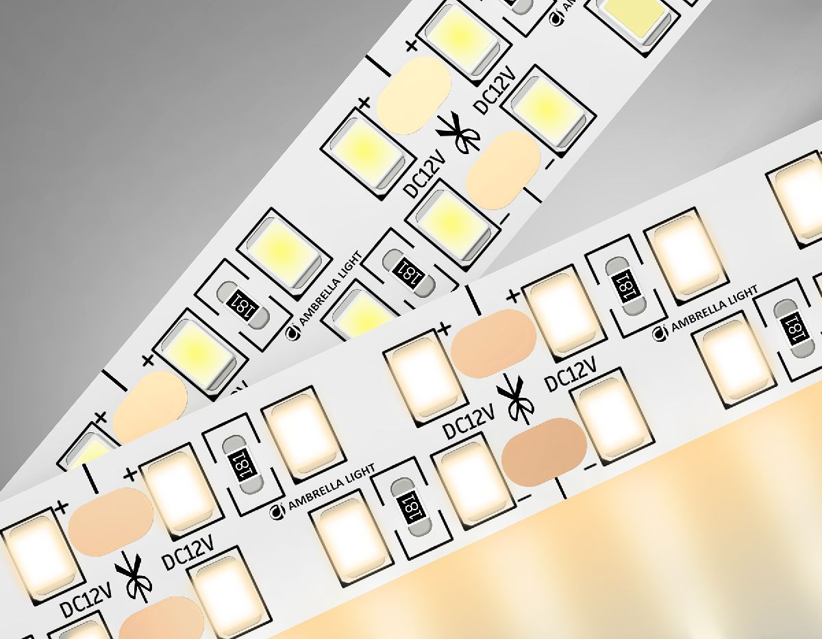 Светодиодная лента двухрядная Ambrella Light LED Strip 12В 2835 19,2Вт/м 3000K 5м IP20 GS1601 в Санкт-Петербурге
