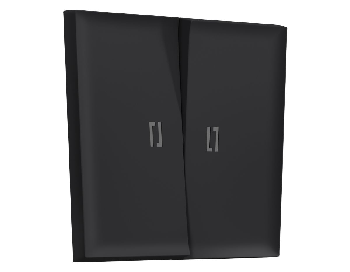Лицевая панель SIGMA (Черный Мягкое касание) для 2-кл выключателей с подсветкой QUANT PRO Ambrella Volt SP9840 в #REGION_NAME_DECLINE_PP#