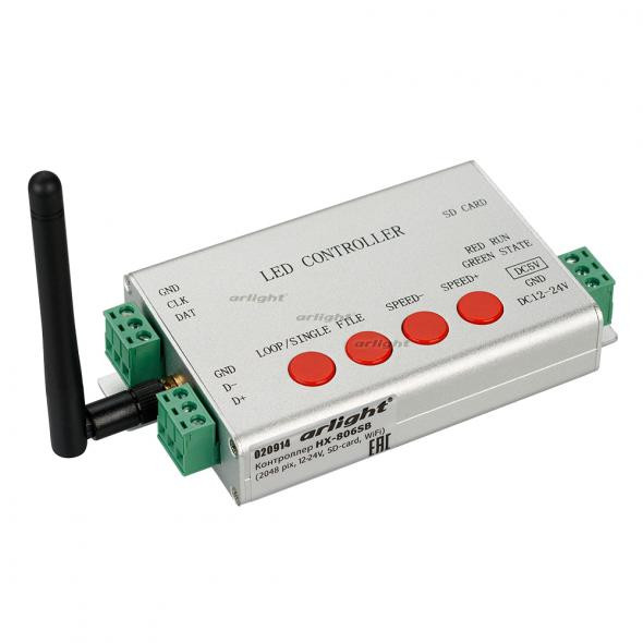 Контроллер Arlight HX-806SB (2048 pix, 12-24V, SD-card, WiFi) 020914 в Санкт-Петербурге