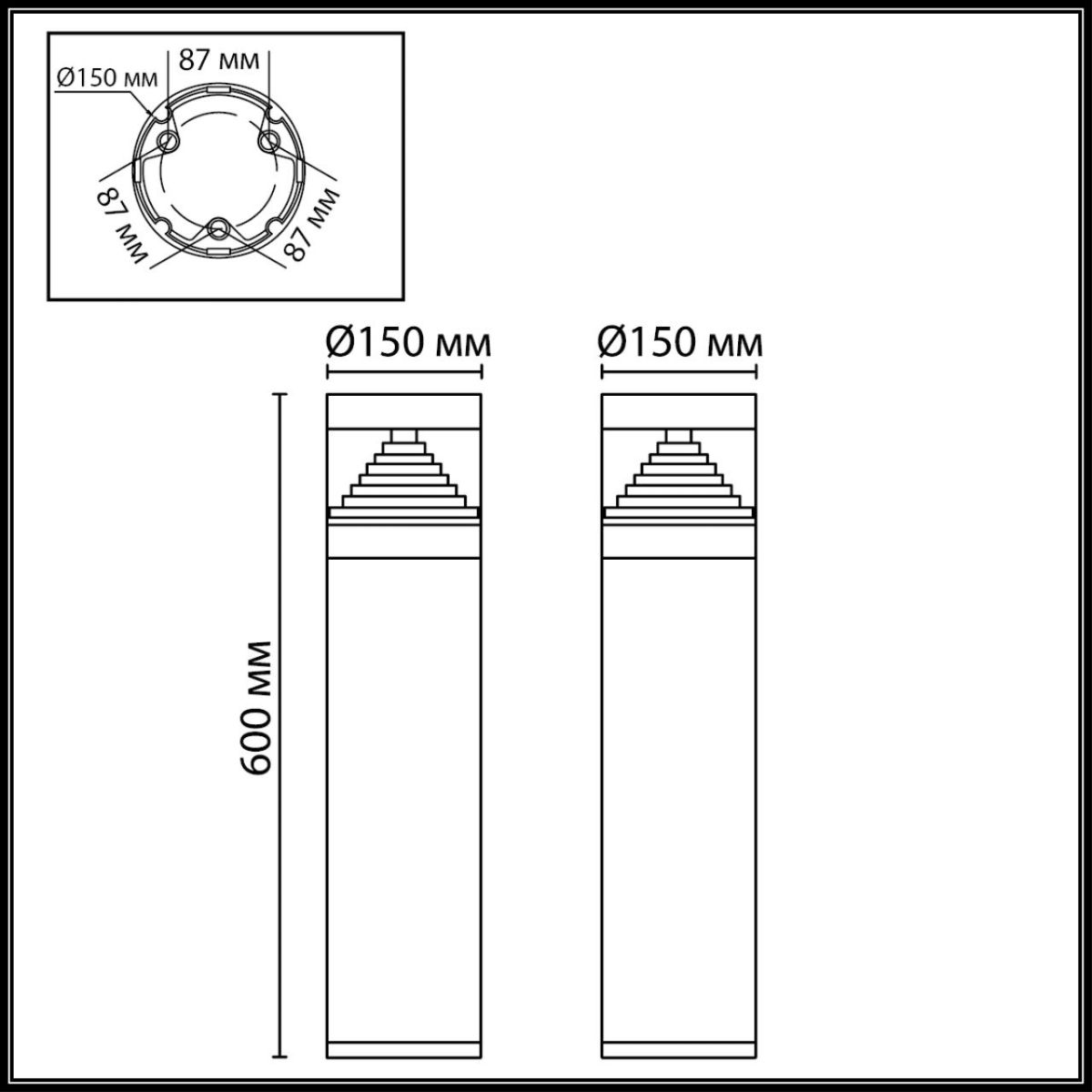 Ландшафтный светильник Odeon Light Nature Hulk 7140/20GL в Санкт-Петербурге