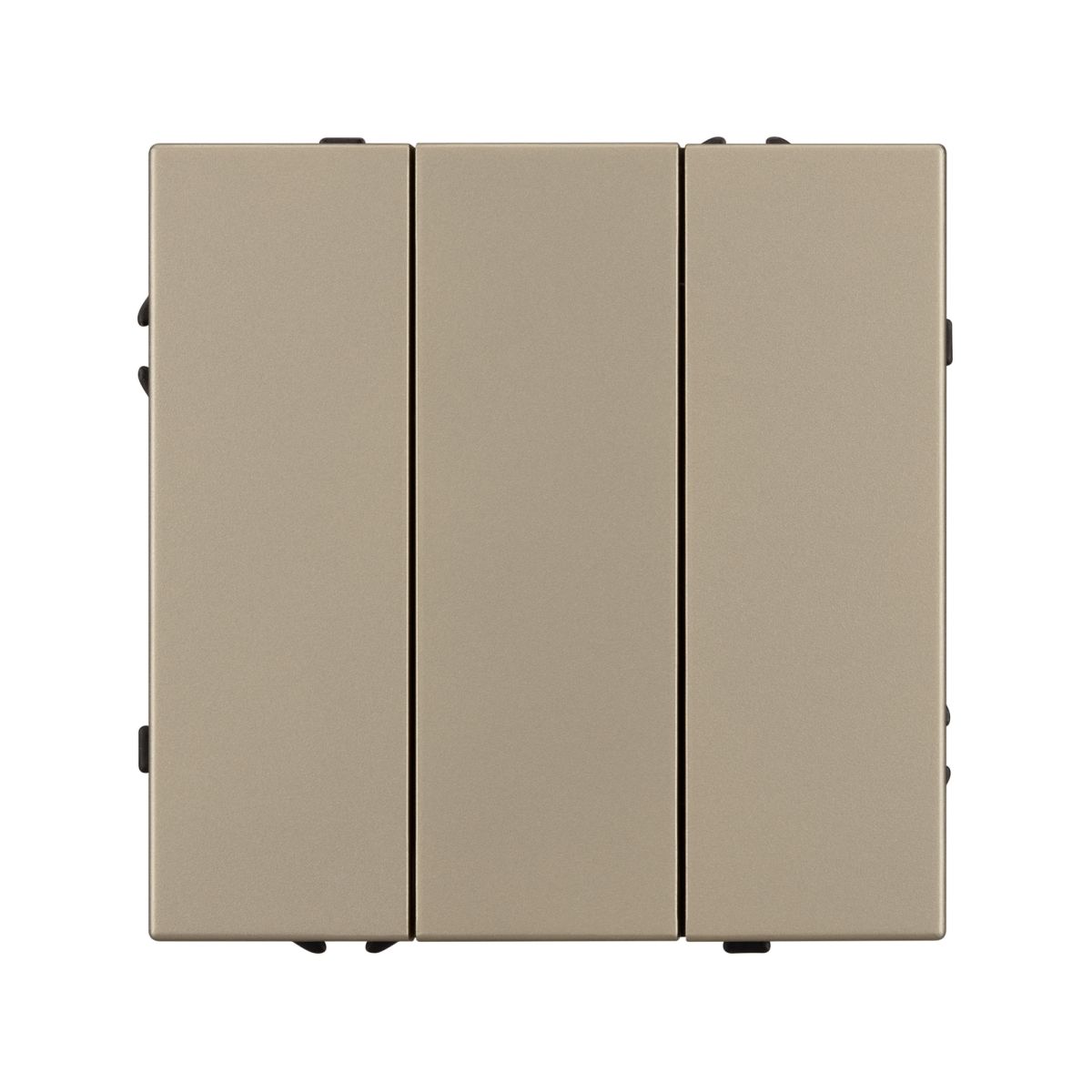 Механизм выключателя трехклавишный непроходной Arlight SWT-NOBE-MK03-SFPL-GD (230V, 10A) (Золотой песок) 061798 в Санкт-Петербурге