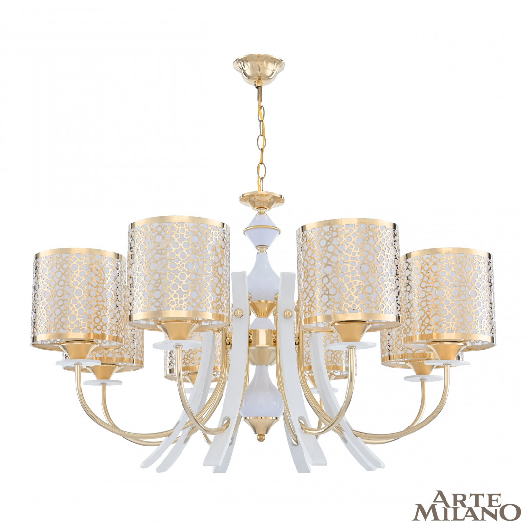 Подвесная люстра Arte Milano Florentia-6067 306067/8 Wh/Gd в Санкт-Петербурге