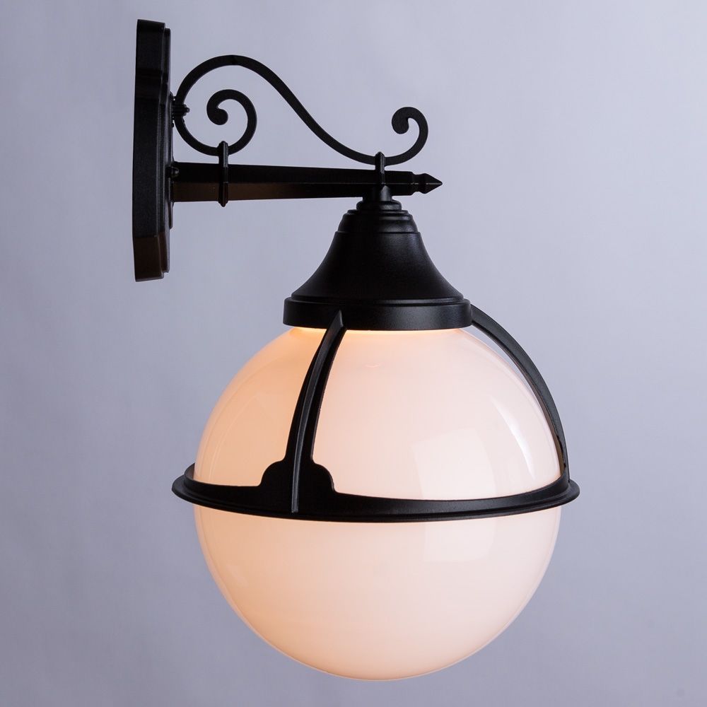 Уличный настенный светильник Arte Lamp Monaco A1492AL-1BK в Санкт-Петербурге