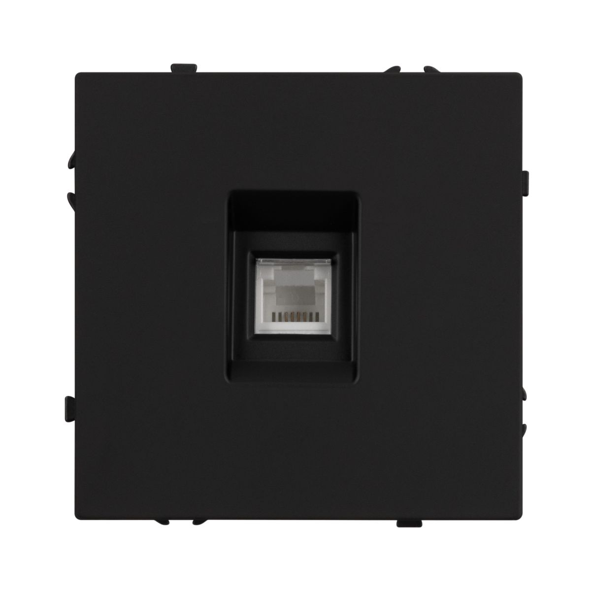 Механизм телефонной розетки Arlight SCT-NOBE-MTL1-SFPL-BK (RJ-11, 4C) (Черный оникс) 054301 в Санкт-Петербурге