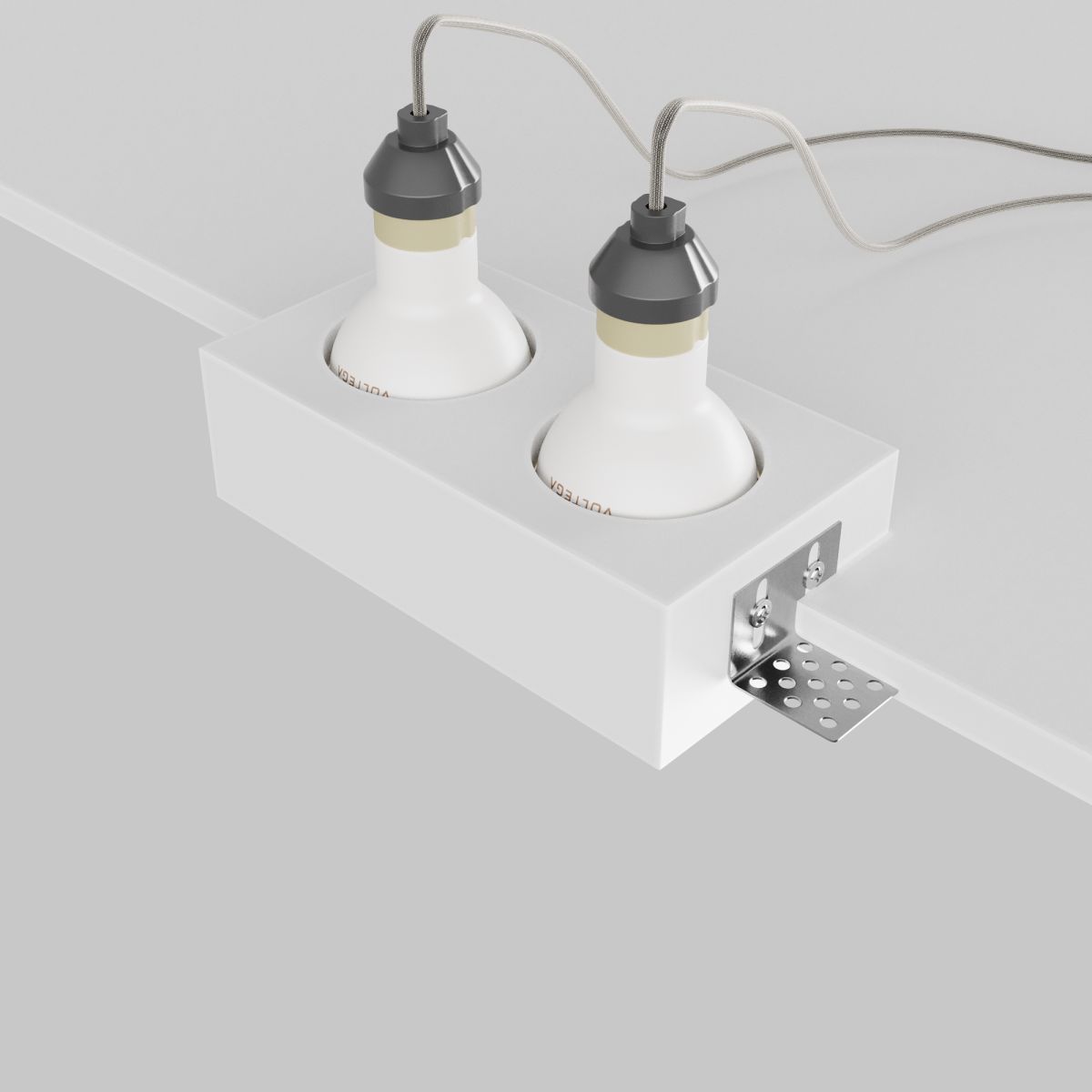 Встраиваемый светильник Maytoni Technical Gyps Modern DL131-GU10-02-W в Санкт-Петербурге