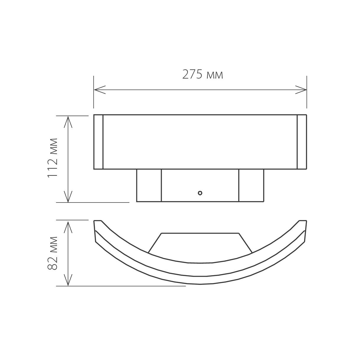 Уличный настенный светодиодный светильник Elektrostandard 1672 Techno LED Asteria U 4690389086137 в Санкт-Петербурге