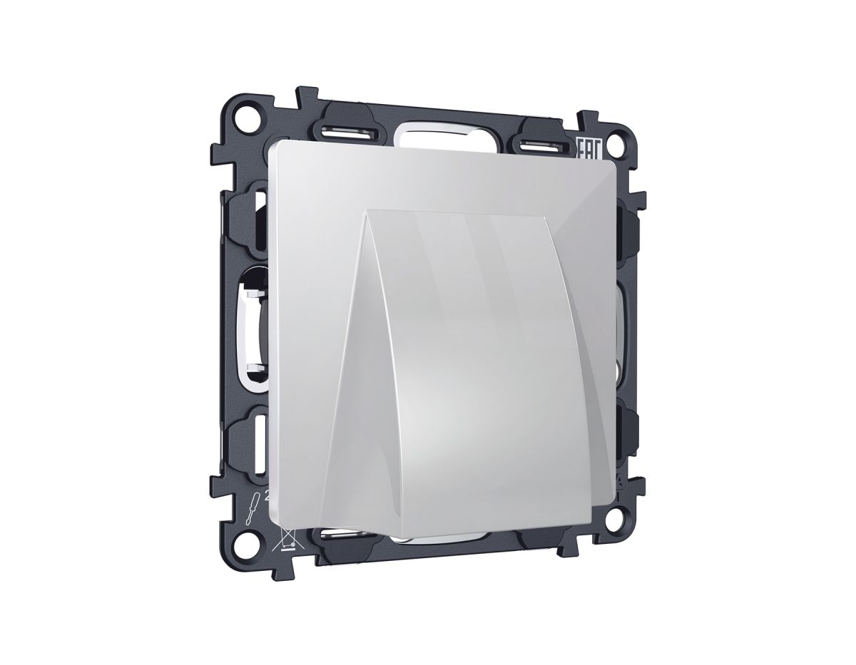 Комплект вывода кабеля с фиксатором Alfa Серебро глянец Quant Ambrella Volt MA415810 (AP4158, VM238) в #REGION_NAME_DECLINE_PP#