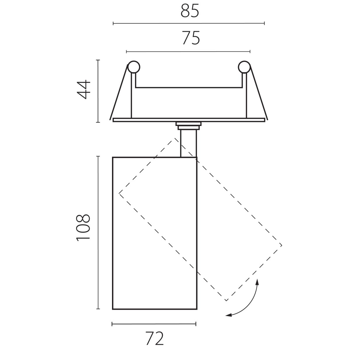 Встраиваемый светильник Lightstar Alta Base A5236RS в Санкт-Петербурге