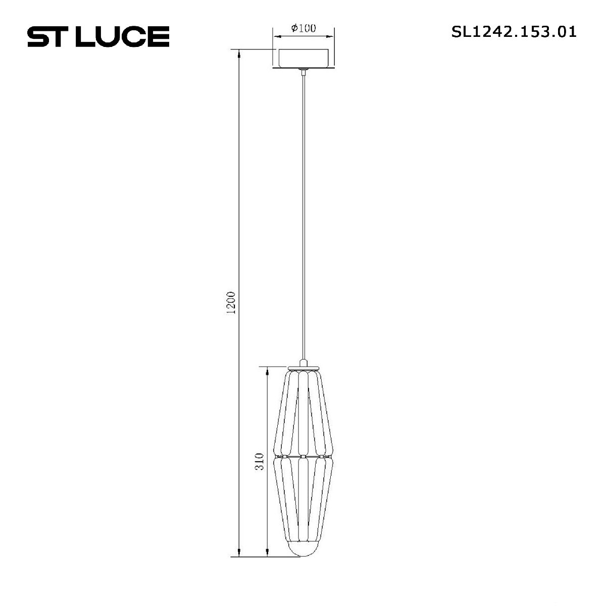 Подвесной светильник ST Luce Ciara SL1242.153.01 в Санкт-Петербурге