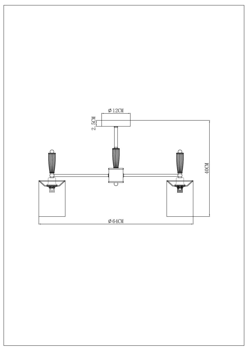 Люстра на штанге Arte Lamp Waverley A4102PL-5PB в Санкт-Петербурге