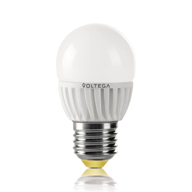 Лампа светодиодная Voltega E27 6W 2800К шар матовый VG1-G2E27warm6W-C 5723 в Санкт-Петербурге