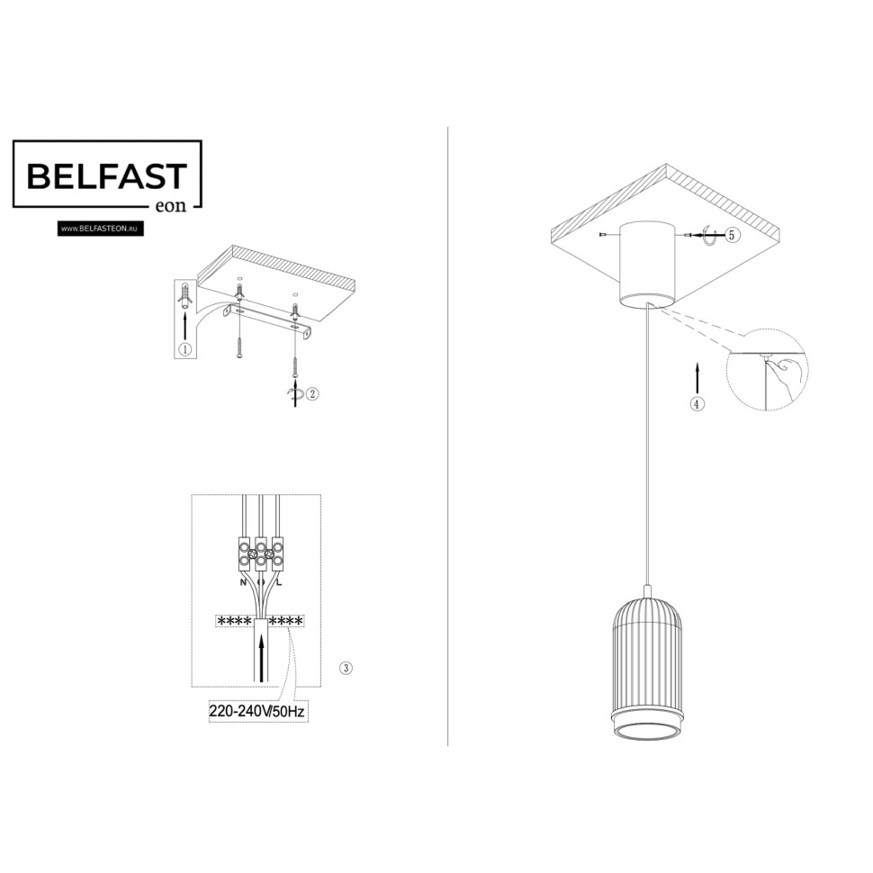 Подвесной светильник Belfast Pineridge FS-380-D1 BR в #REGION_NAME_DECLINE_PP#