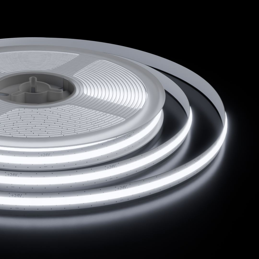 Светодиодная лента Apeyron 24В, 10 Вт/м, 700 лм/м,6500К, COB, 528 д/м, CRI90+, Free Cut, IP20, 5м 00-399 в #REGION_NAME_DECLINE_PP#