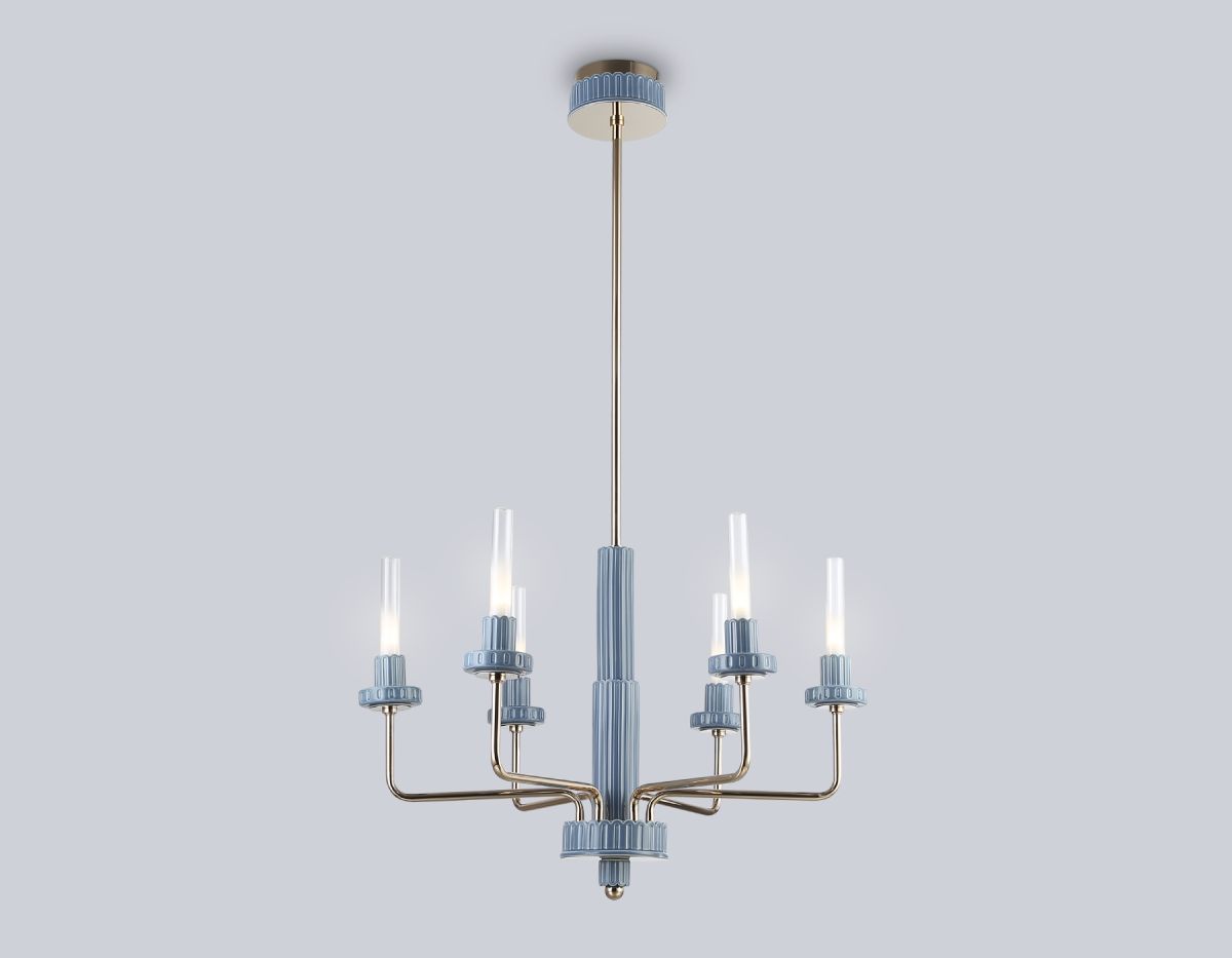Люстра на штанге Ambrella Light High Light Ceramo Modern LH53124 в #REGION_NAME_DECLINE_PP#