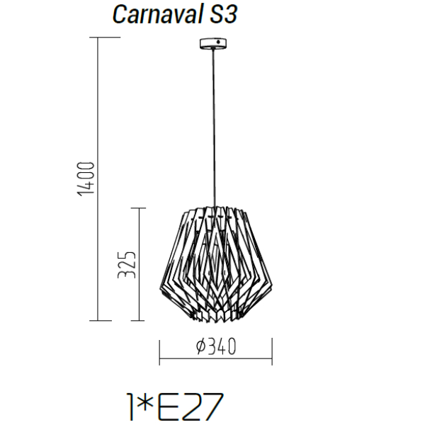 Подвесной светильник TopDecor Carnaval S3 в Санкт-Петербурге