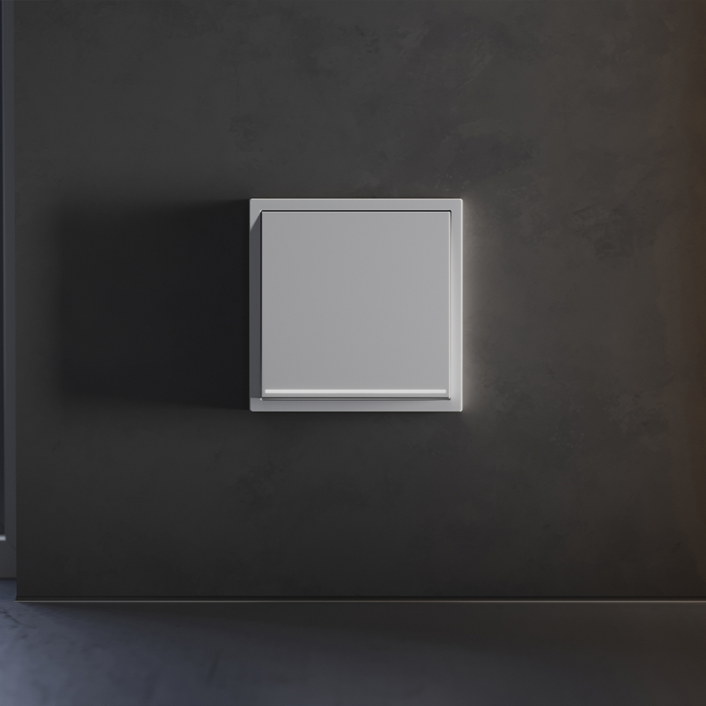 Клавиша для выключателя/переключателя одноклавишного с подсветкой Voltum S70 (серый) VLS000216 в #REGION_NAME_DECLINE_PP#