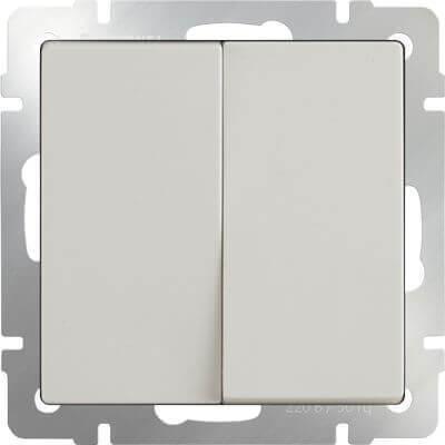 Выключатель Werkel двухклавишный слоновая кость WL03-SW-2G-ivory 4690389046162 в Санкт-Петербурге