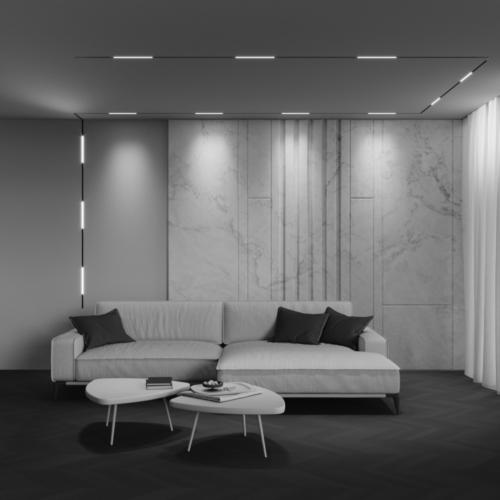 Трековый магнитный светильник Maytoni Technical Basis Exility X TR240-2-6W4K-B в Санкт-Петербурге