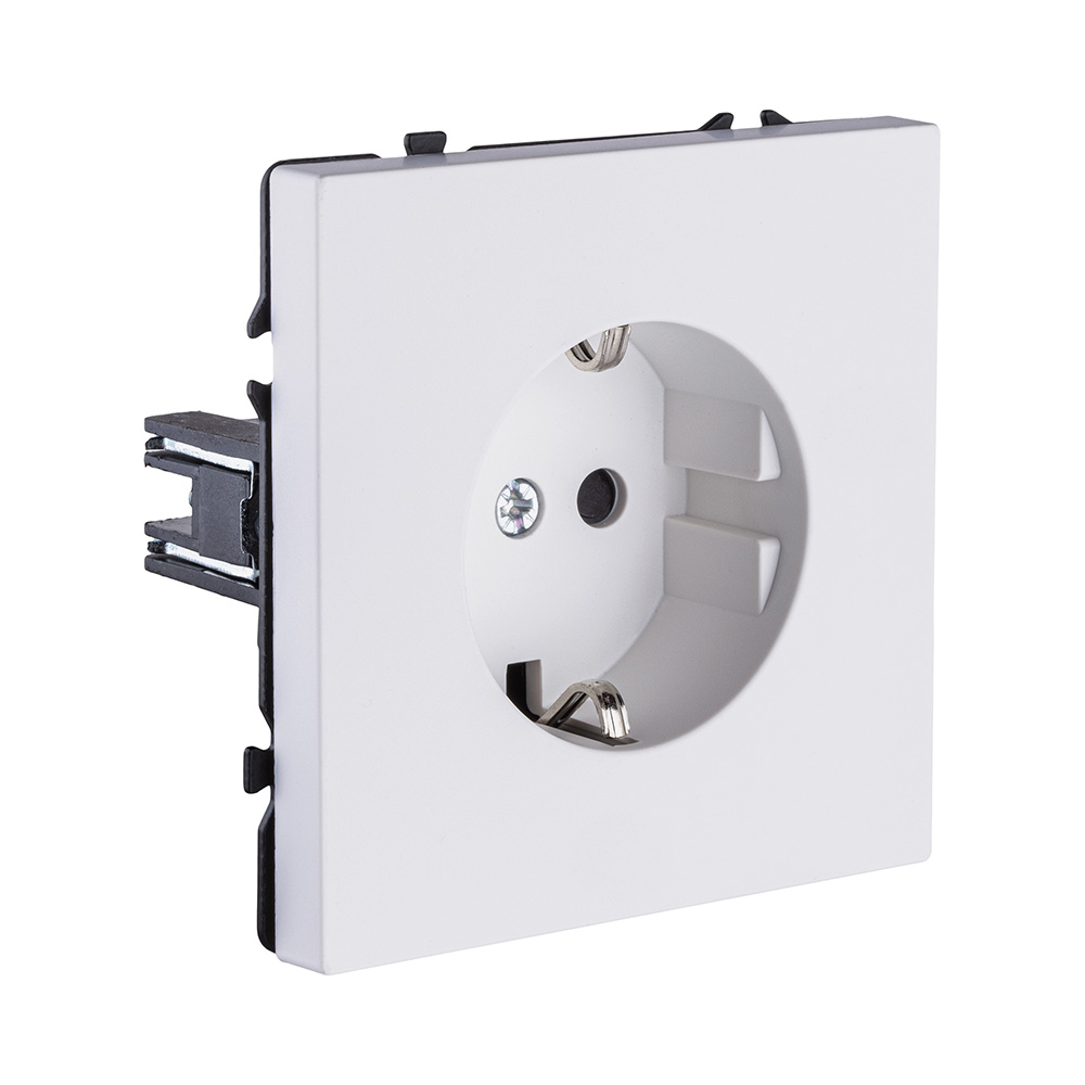 Розетка штепсельная SCHUKO 16A/250 В, белый глянцевый Kollinger Eclipse EC-014WG в #REGION_NAME_DECLINE_PP#