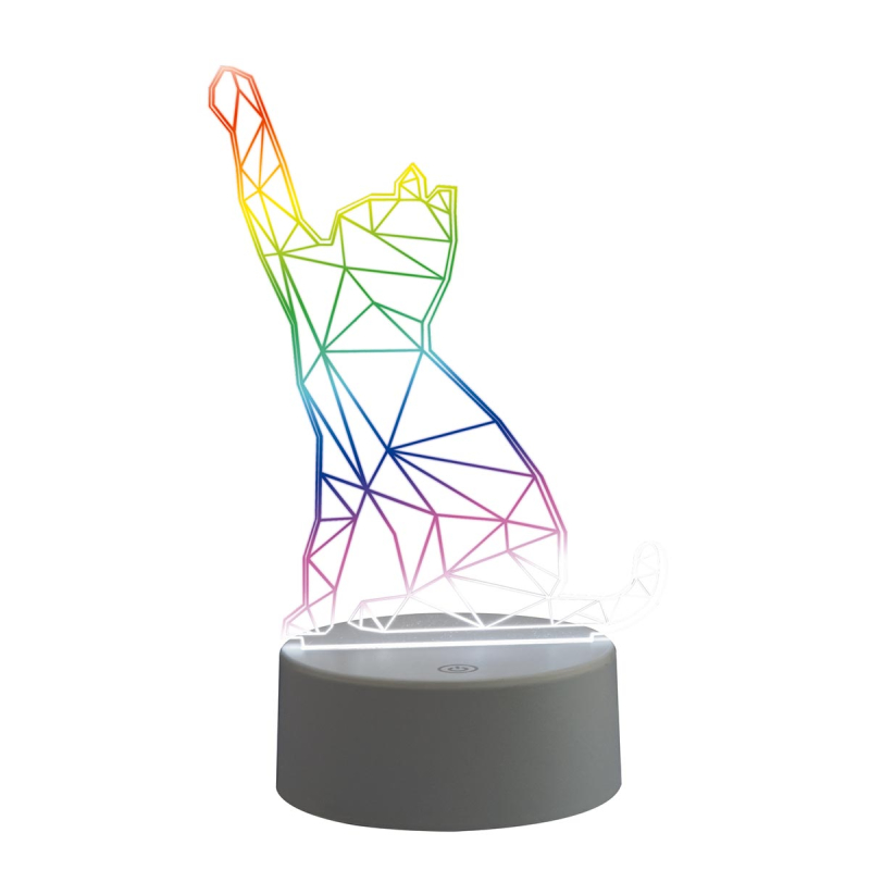 Фигурка светодиодная «Кошка» Uniel (UL-00007419) ULI-M501 RGB/3AAA Catty/White в Санкт-Петербурге
