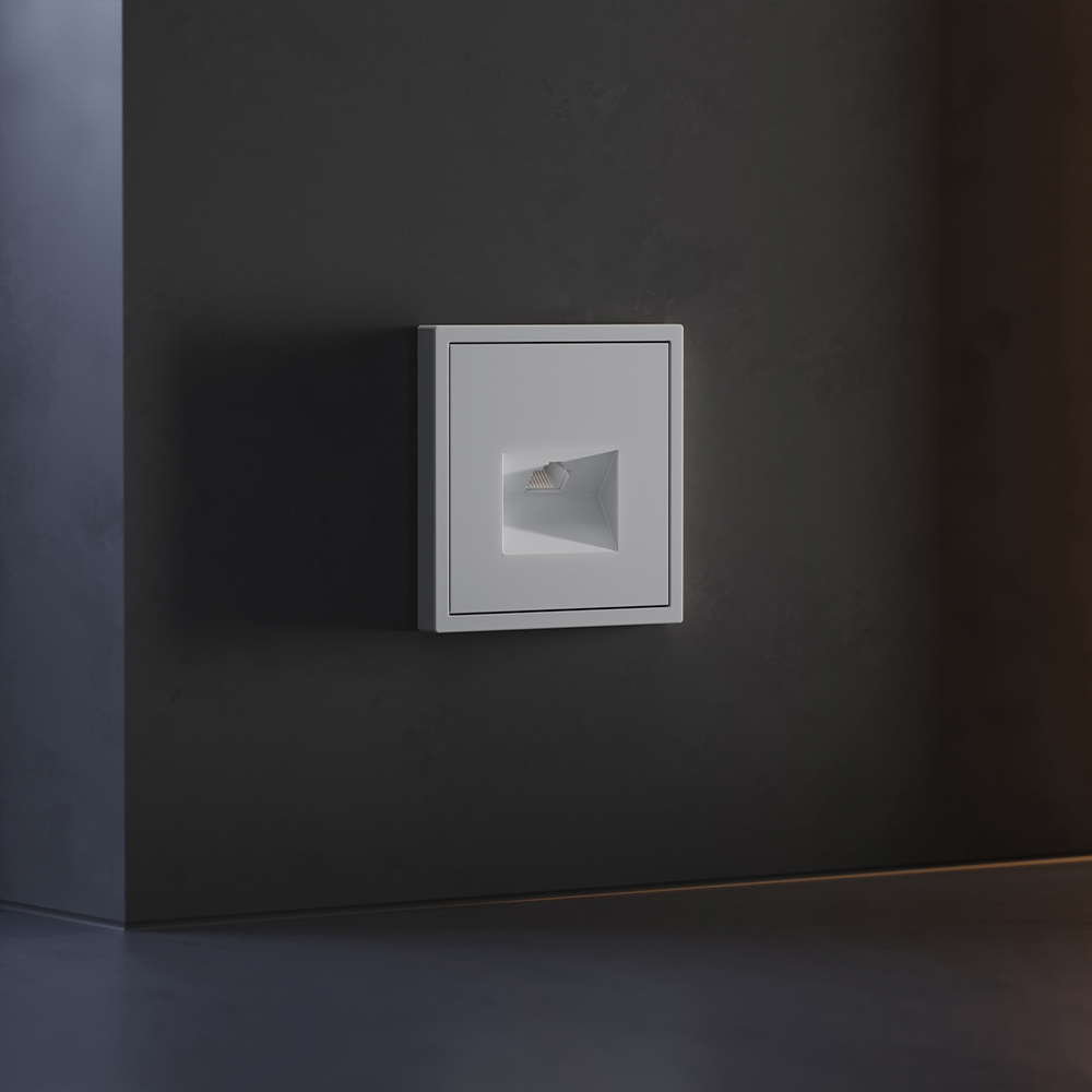 Накладка для розетки компьютерной RJ45 кат.6 Voltum S70 (серый) VLS001316 в #REGION_NAME_DECLINE_PP#