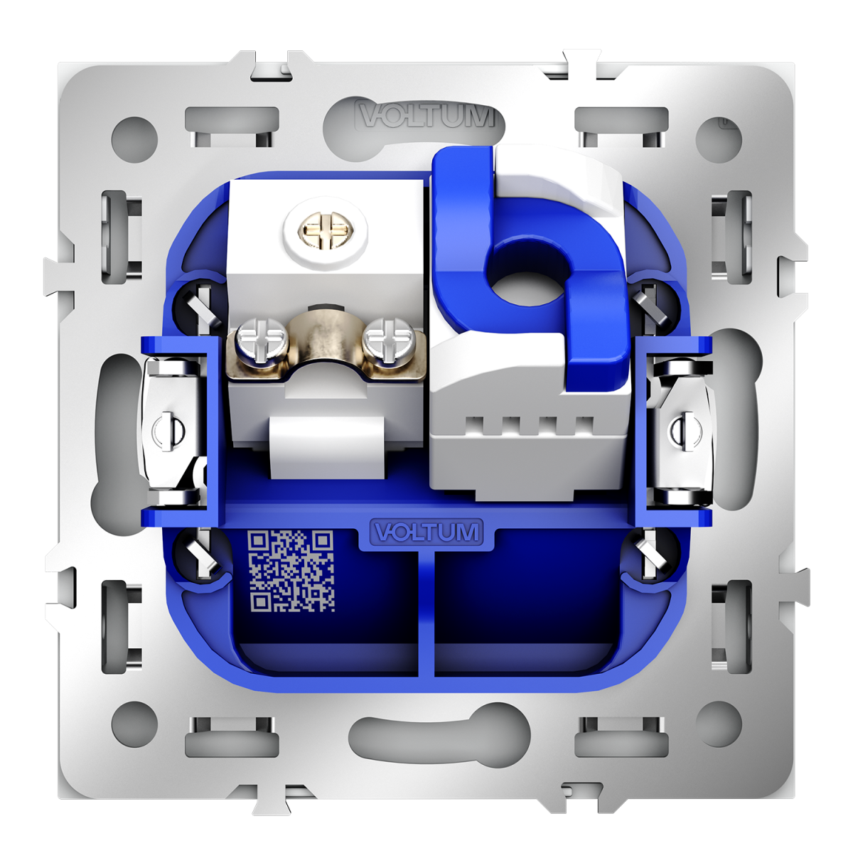Розетка телевизионная встраиваемая Voltum S70 TV+RJ45 кат. 6, (белый матовый) VLS060702 в Санкт-Петербурге
