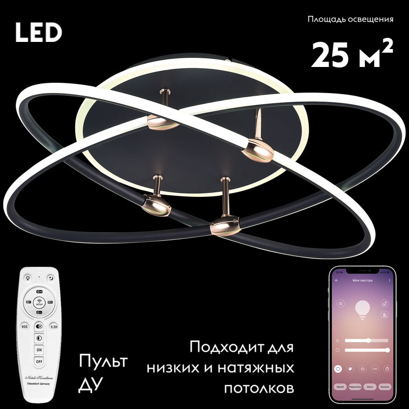 Потолочная люстра Natali Kovaltseva Dorian I LED LAMPS 81235 в Санкт-Петербурге