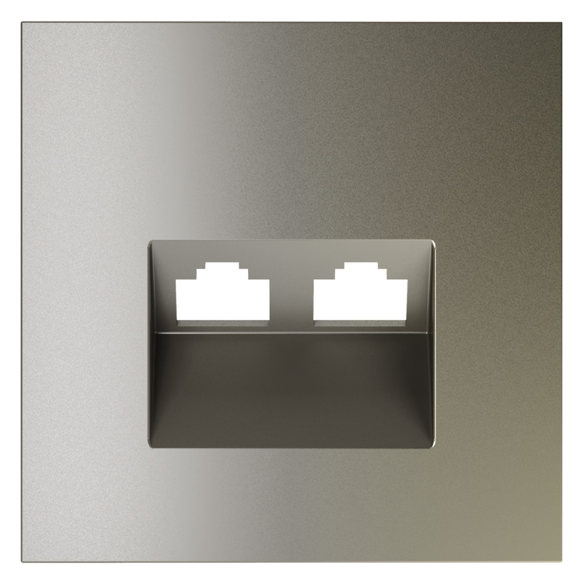 Накладка для розетки компьютерной двойной RJ45+RJ45 кат.6 Voltum S70 (шелк) VLS001404 в #REGION_NAME_DECLINE_PP#