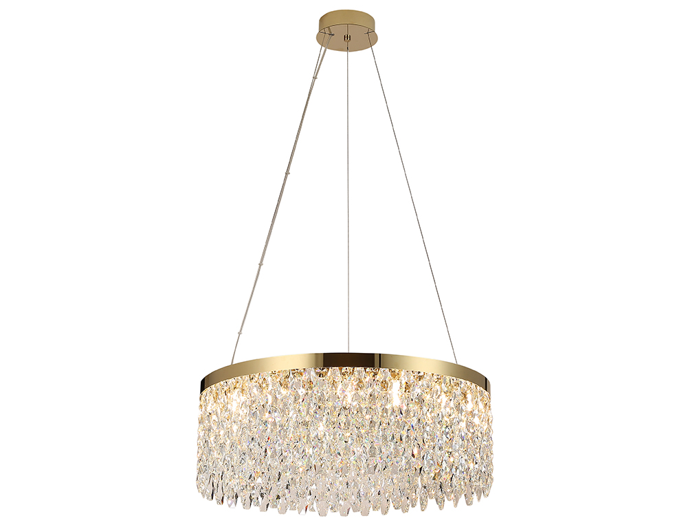 Подвесная люстра неоклассика Newport Tiffany 8531/60 С gold polished М0070720 в Санкт-Петербурге