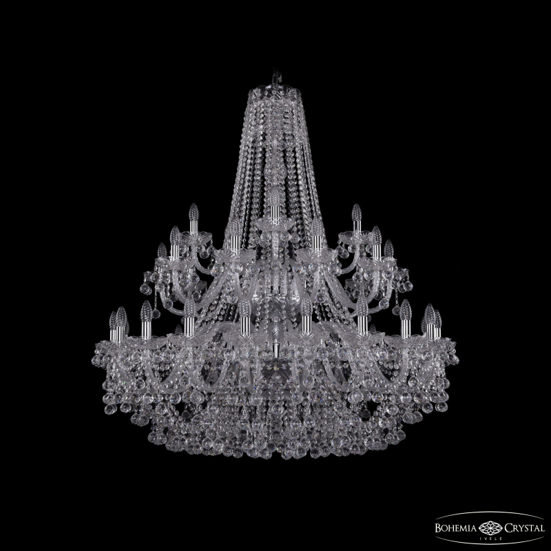 Подвесная люстра Bohemia Ivele Crystal 1409/20+10+5/400/2d Ni в Санкт-Петербурге