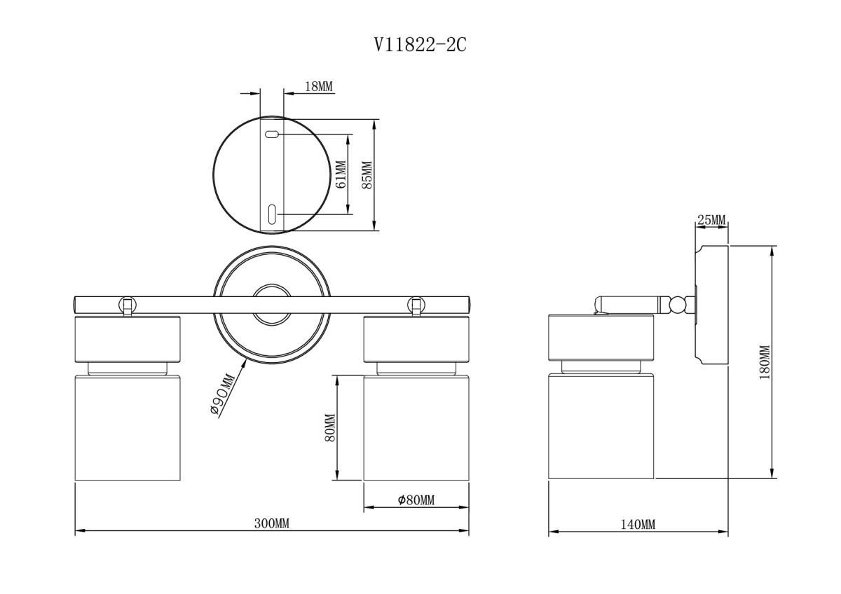 Спот Moderli Almero V11822-2C в #REGION_NAME_DECLINE_PP#
