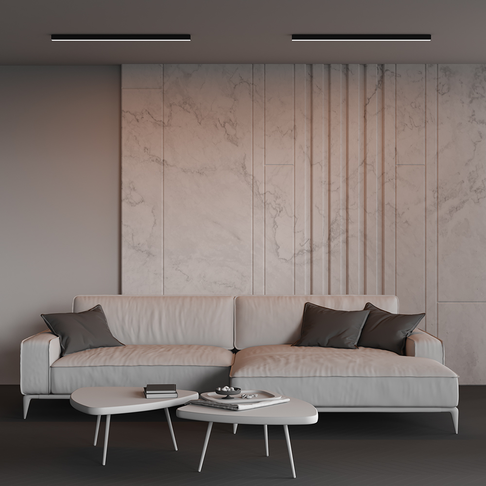 Линейный накладной светильник Maytoni Technical 3000K 35x35 (Черный, 1 м) LL311011 в Санкт-Петербурге