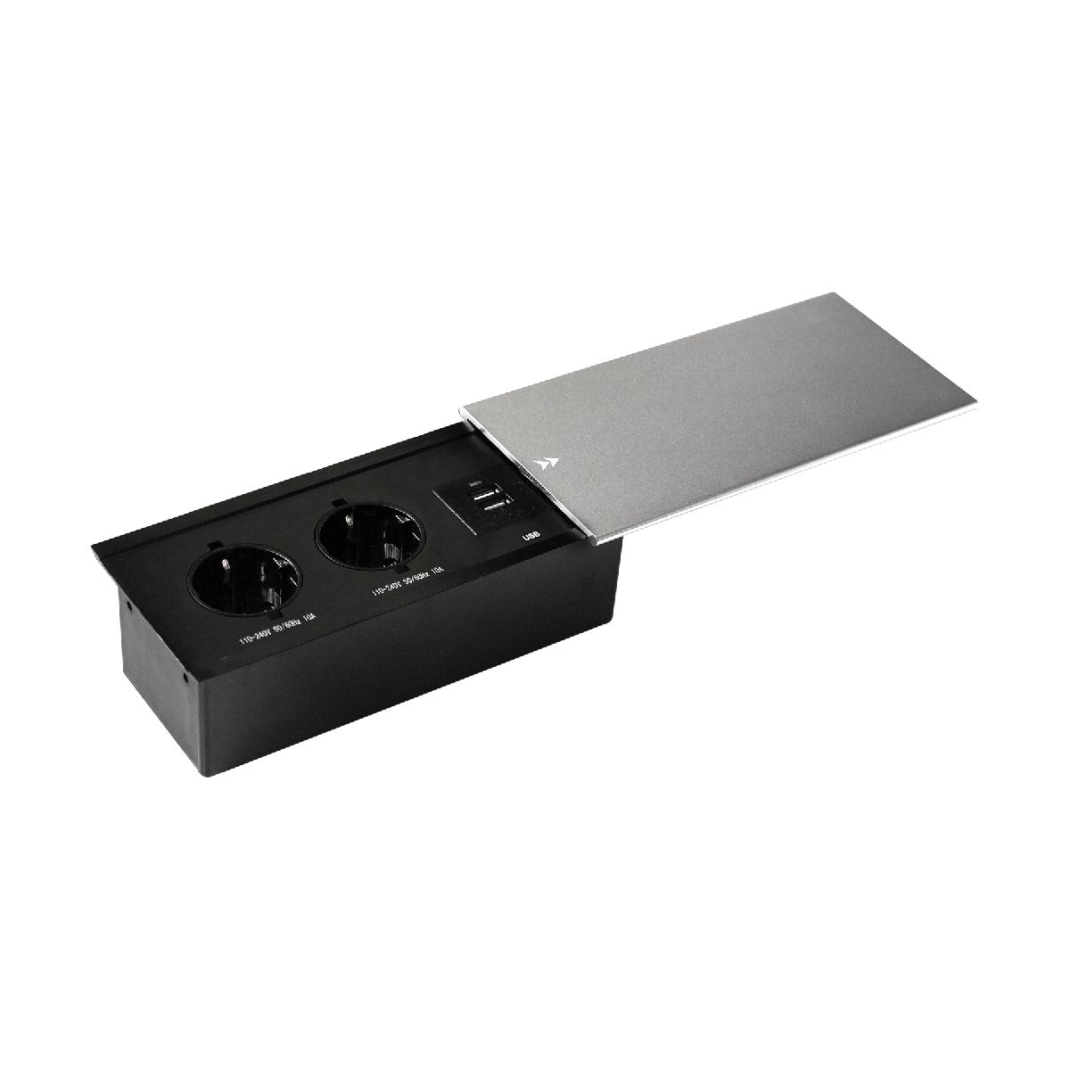 Блок розеток JX (Slide Top) (2 секции + 2 USB с кабелем питания) Mebax 00-00002888 в Санкт-Петербурге