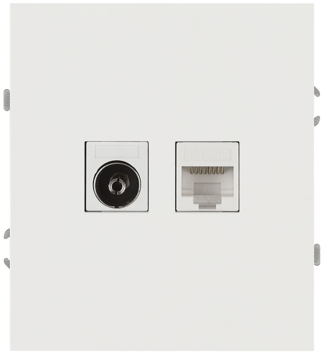 Розетка Эра Arktik 16-3110-08 комбинированная RJ45+TV белый матовый Б0070501 в Санкт-Петербурге